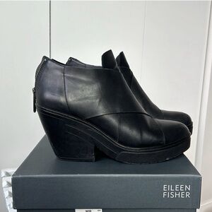 Eileen Fisher ankle boots, sz 9.5 with box